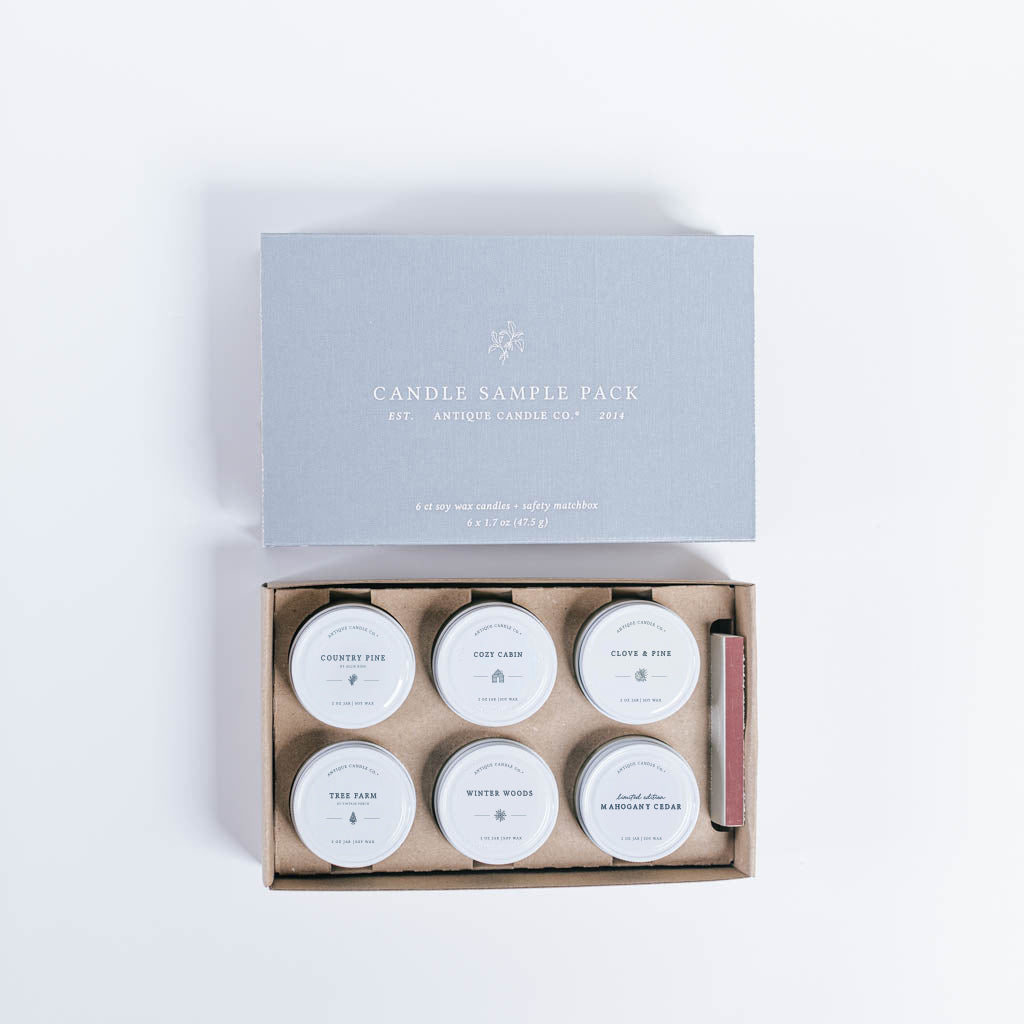 Into the Woods  – Soy Wax 2 oz Candle Sample Pack