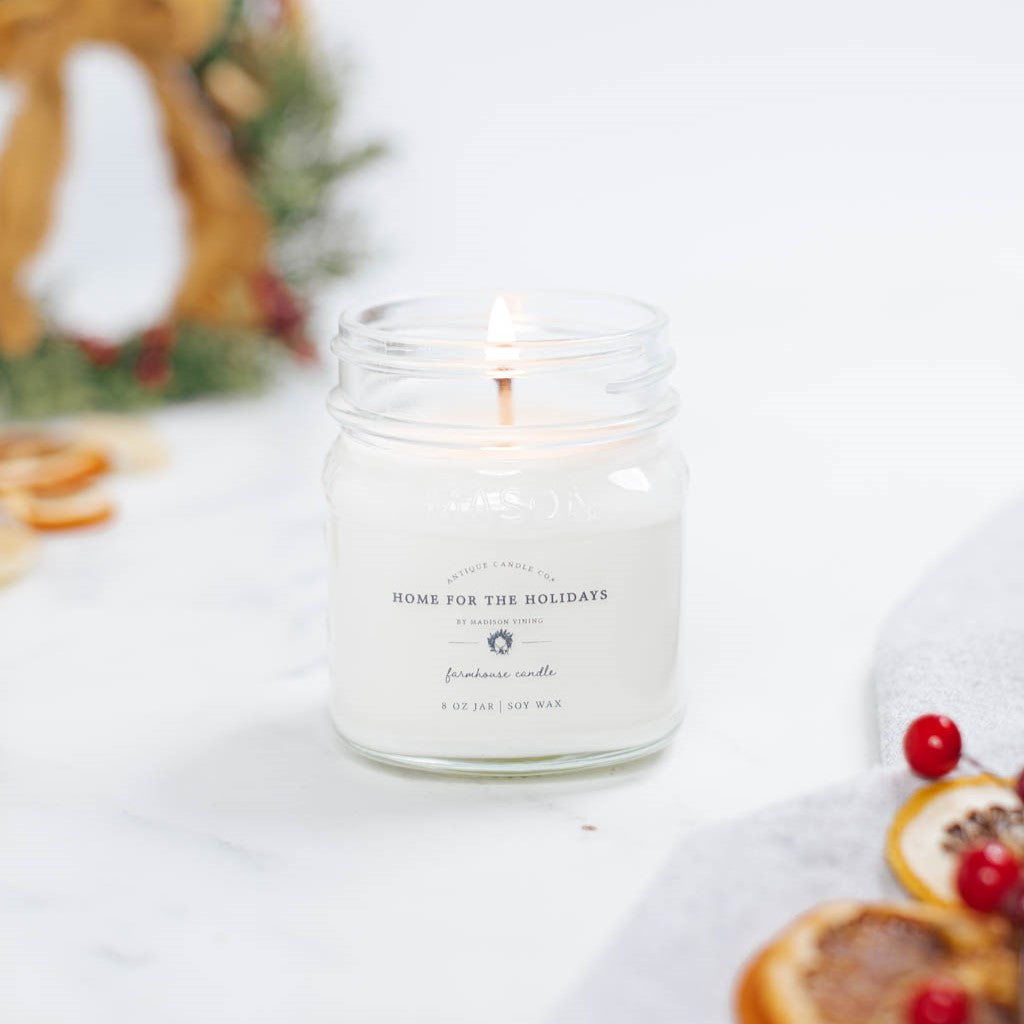 Home for the Holidays - Soy Wax Mason Jar Candle