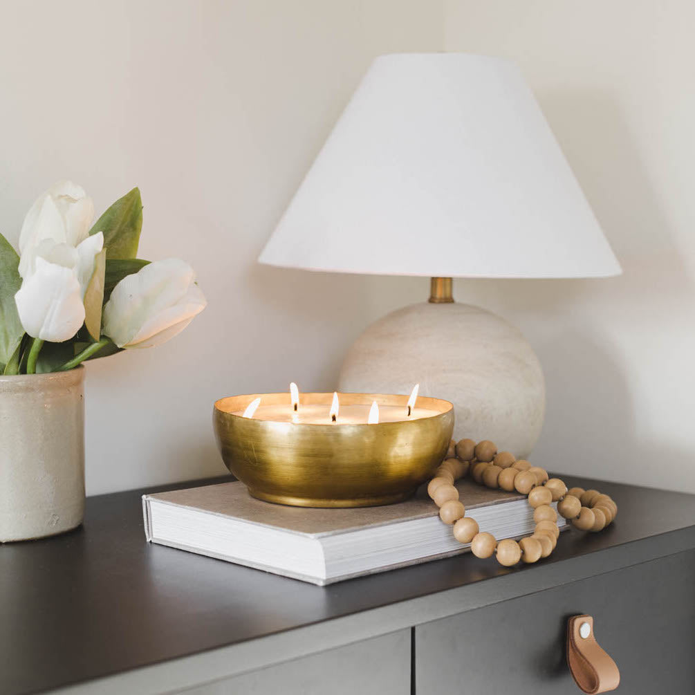 Tree Farm Brass candle