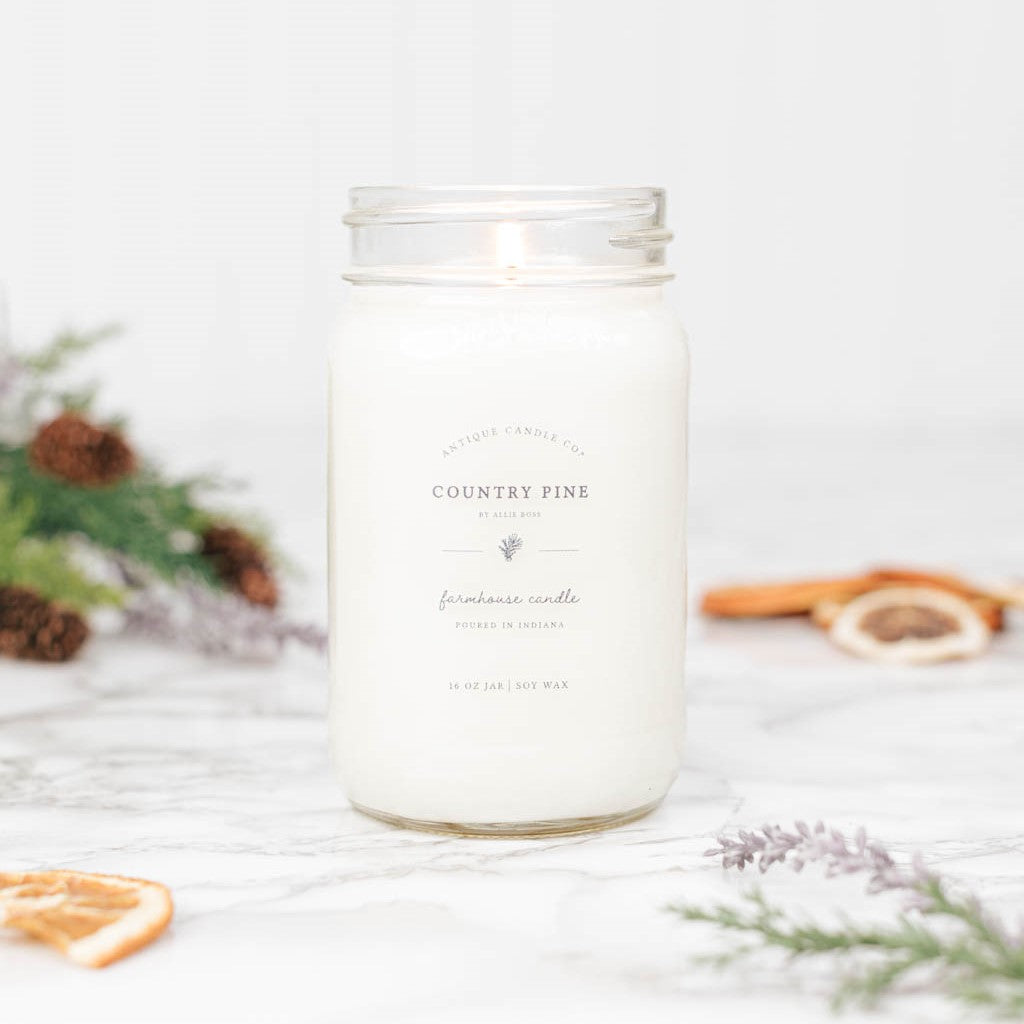 Country Pine - Soy Wax Mason Jar Candle