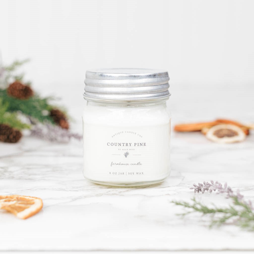 Country Pine - Soy Wax Mason Jar Candle