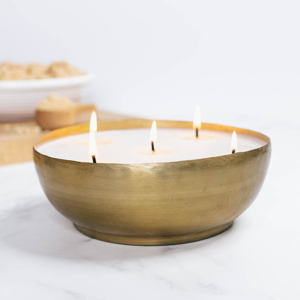 Autumn Woods Brass candle