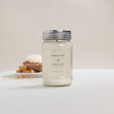 Vanilla Cake - Soy Wax Mason Jar Candle