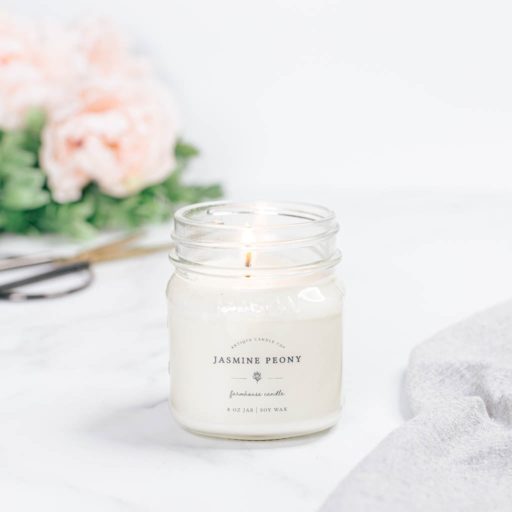 Jasmine Peony 8 oz candle