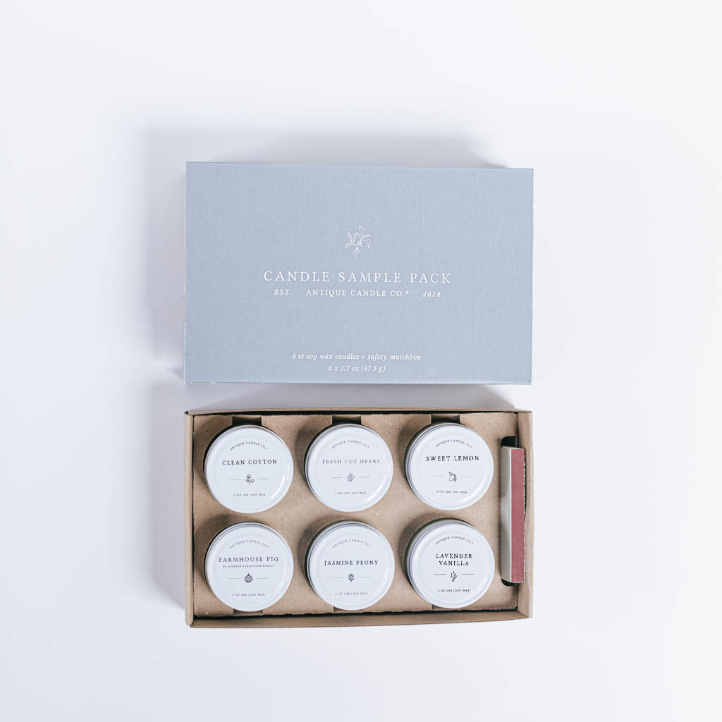 Soy Wax 2 oz Candle Sample Pack - Spring