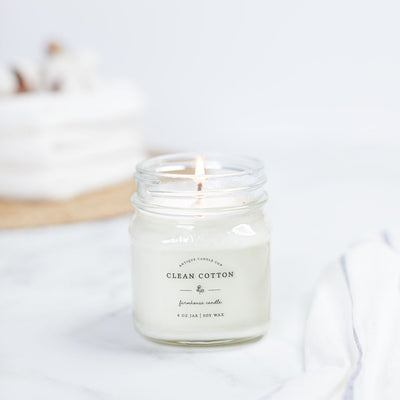 Clean Cotton 8 oz candle