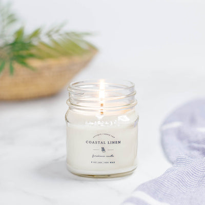 Coastal Linen 8 oz candle